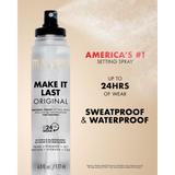 Demonstration video for: Make It Last Original - Natural Finish Setting Spray Jumbo Size
