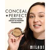 Demonstration video for: Conceal + Perfect Smooth Finish Cream To Powder