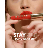 Demonstration video for: Stay Put Liquid Lip Longwear Lipstick