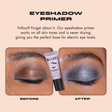Eyeshadow primer before & after 