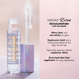 highly rated diamond lip gloss infographic