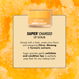 supercharged lip scrub infographic