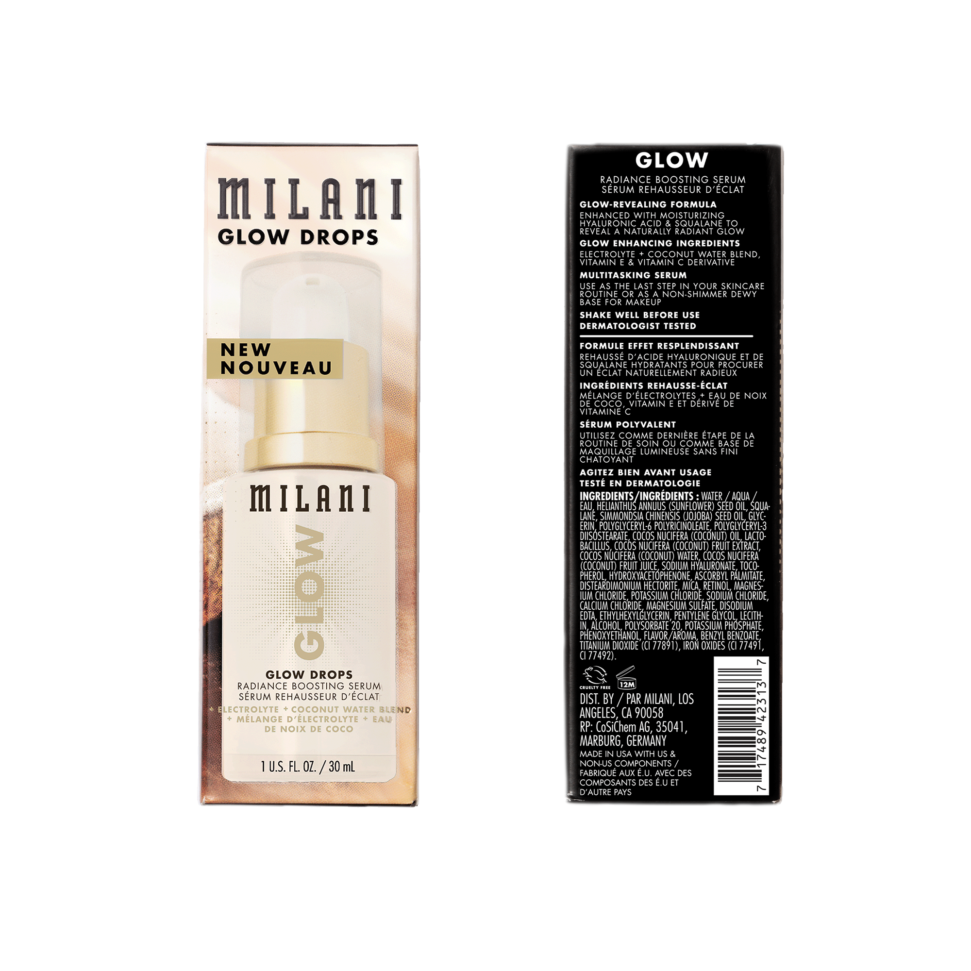 Hydrating Glow Drops Radiance Boosting Moisture Serum Milani Cosmetics