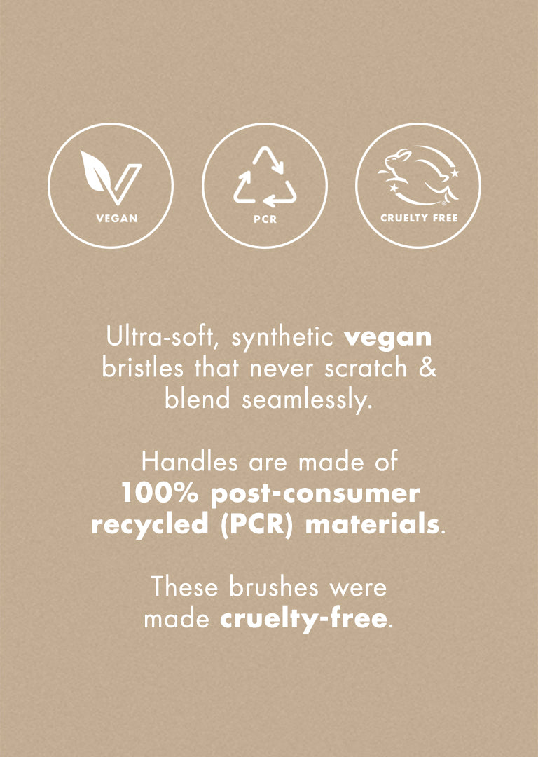 Vegan, pcr, cruelty free 