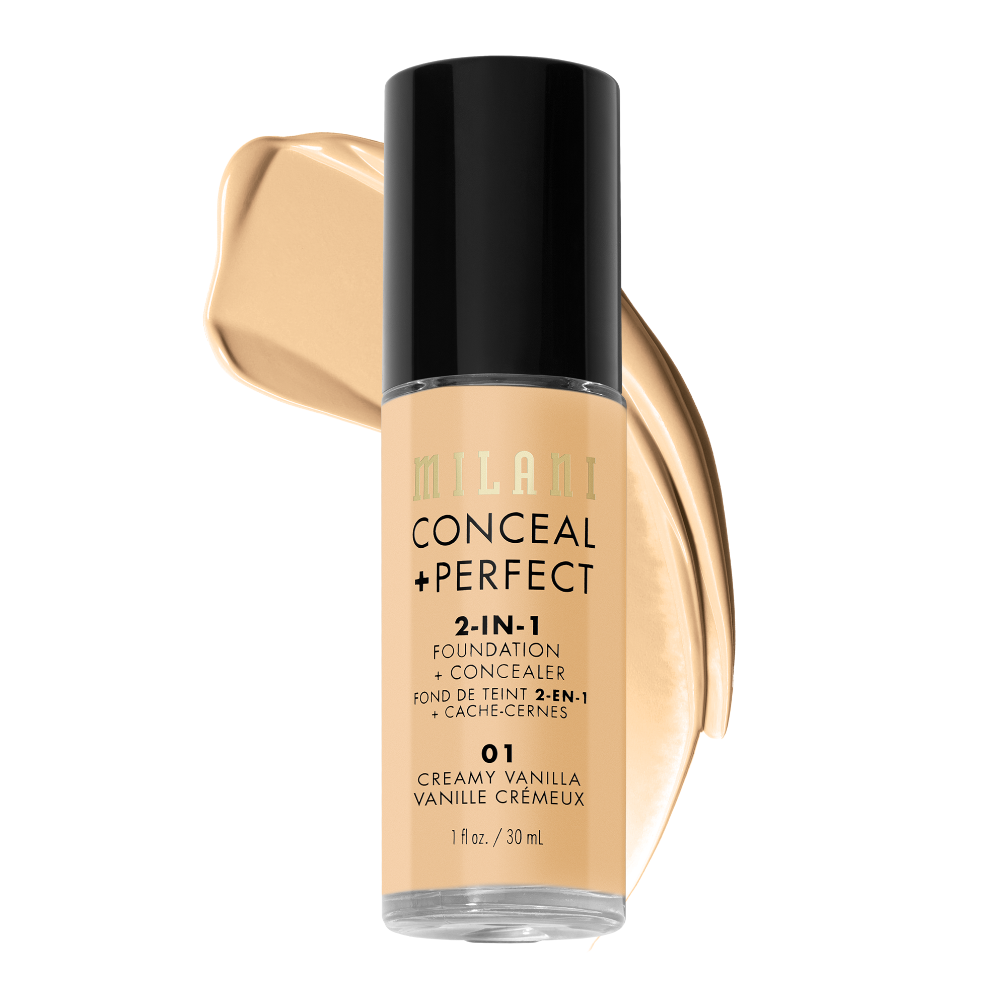 大注目 2-In-1 Perfect + Conceal Foundation Milani | Concealer and ファンデーション